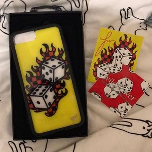 Tana Mongeau Flaming Dice iPhone 6/7/8 + Plus Case